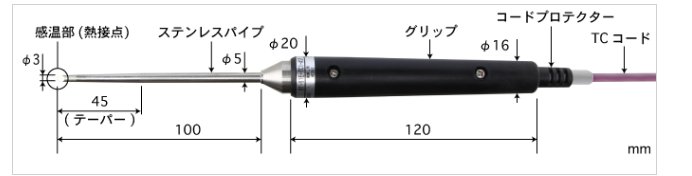 日本進口E型BT-92E-TC1-ASP安立溫度計探頭