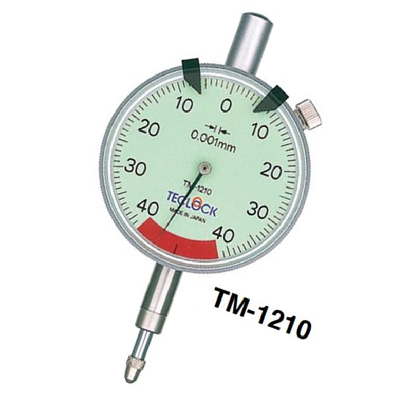 日本得樂TECLOCK千分表TM-1210寬刻度高精密