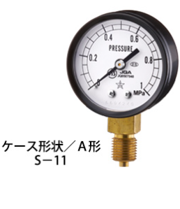 日本migishita進(jìn)口右下小壓力表A型S-11